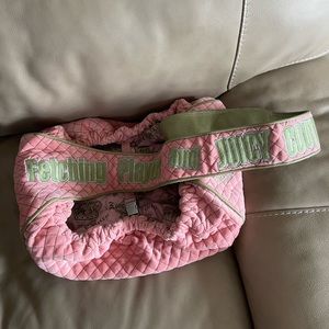 *RARE* Juicy Couture Velvet Quilted Dog Carrier Bag NWT